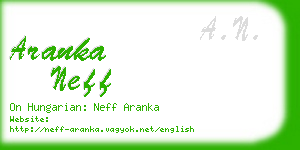 aranka neff business card